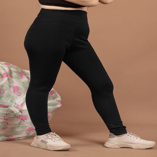Generic Sportswear-High Waist Sport Leggings - Pants - Black