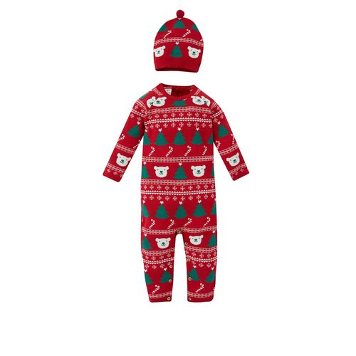 Buy Defacto Babyboy New Born Regular Fit Bike Neck Long Sleeve Tricot Overalls - 2 Pack. in Egypt