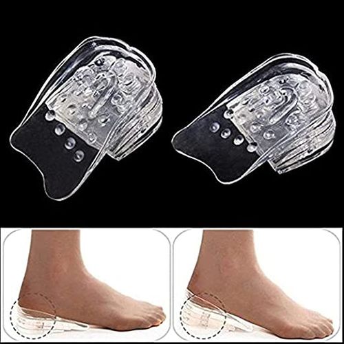 4151 2 Pairs Heel Lift Inserts Height Increase Insole Invisible Heightening  Insole Sillicone 3-Layer Heel Support Insoles Height-Adjustable Shoe Pads  Foot Cushion for Shoes, हाइट इंक्रीजिंग इनसोल - Deodap International  Private Limited