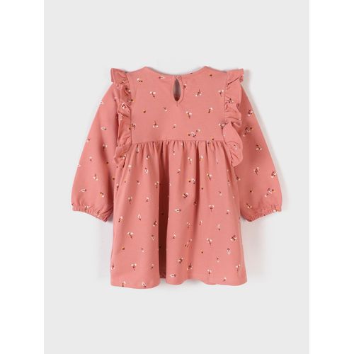 product_image_name-LC Waikiki-Crew Neck Patterned Long Sleeve Girl Dress-2