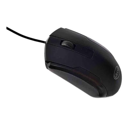 product_image_name-Generic-ماوس بصري USB سلكي متوافق مع الكمبيوتر - اسود مع باده للماوس للراحه اليدين -2