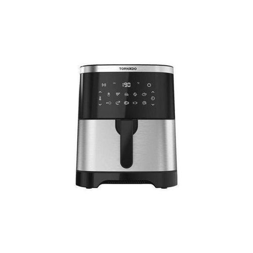 product_image_name-Tornado-قلايه هوائية 1800 واط سعة 8 لترات مع شاشة لمس إلكترونية، زجاج، ستانلس ستيل، أسود - TFE-A1808TS1A-1