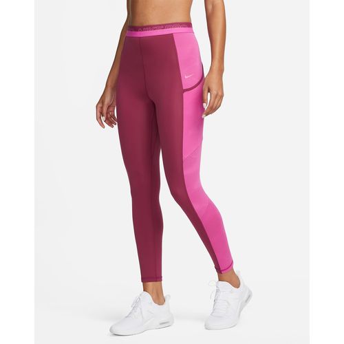 Nike Women's Pro High-waisted 7/8 Leggings With Pockets In Purple