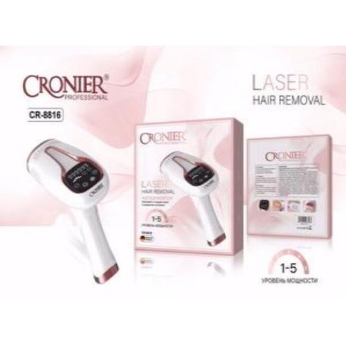 product_image_name-Cronier-وميض مزيل الشعر لإزالة الشعر الدائمة والخالية من الألم مع وضعين للوميض و5 مستويات ضوئية للجسم والوجه والإبطين-1