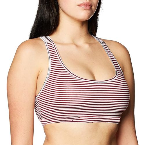 Printed Scoop-Back Bra: Women's Clothing, Sports Bras