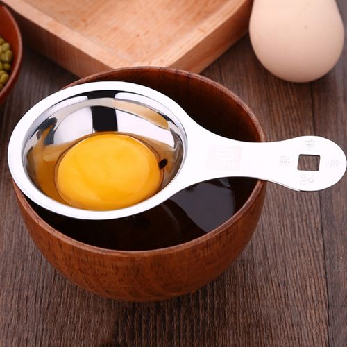 Buy SSGP Stainless Steel Egg Yolk Separator Protein Dividers Spoon With Logo in Egypt
