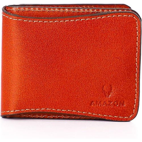 product_image_name-Generic-محفظة جلدية علوية للرجال - ثنائية الطي بسعة إضافية مع نافذتين لبطاقة الهوية - خياطة فائقة القوة - رفيعة 7 فتحات للبطاقات - جيب كبير للنقود AM 2051 هافان جلد البقر الطبيعي-1