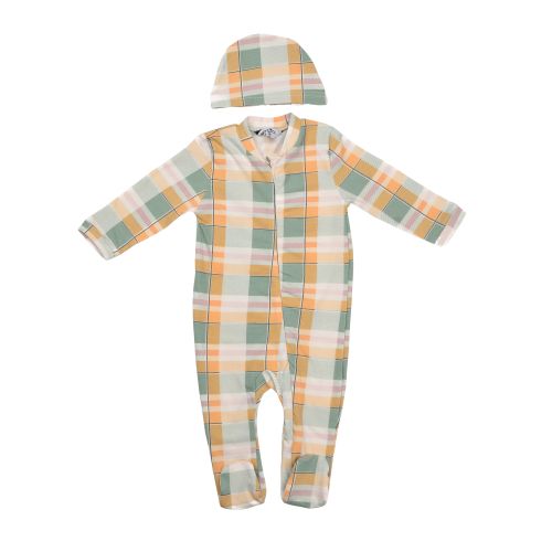 Buy Baby Co. Mint Printed Soft Cotton Baby Bodysuit With Ice Cap. in Egypt