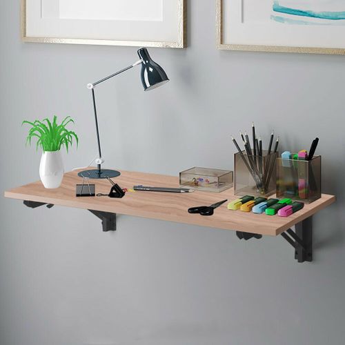 product_image_name-Generic-Wall Mounted Folding Desk  60 X 40 Cm Beige X Black-1