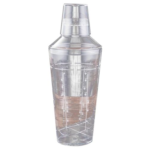 700ml Food-grade PC transparent shaker grams pot scale cup Bar