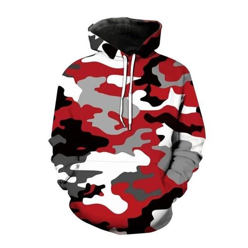 Generic 2023 New Versatile Hoodies Camouflage 3d Print Hooded Sweatshirt  Pullover Men Hoodie Harajuku Street Style Sweatshirt @ Best Price Online