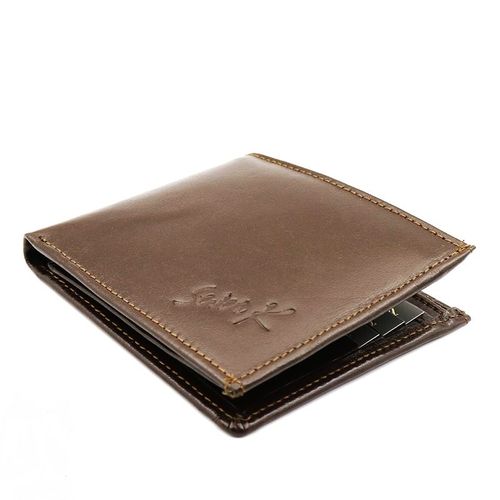 product_image_name-Generic-C2216N -Seven K Genuine Leather Flap Wallet for Men , Brown-2