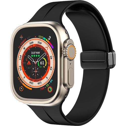 Generic TenTech Silicone Magnetic Sports Band For Apple Watch Size 41mm 40mm 38mm Soft Band For IWatch Series 7 6 5 4 3 2 1 SE Black Best Price Online Jumia Egypt