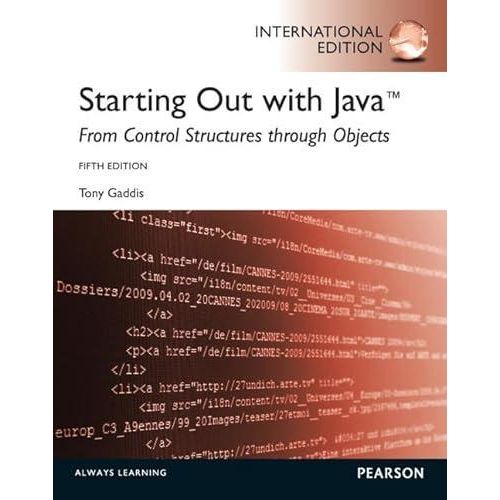 Jumia Book Starting Out with Java: From Control Structures Through Objects: International Edition ,Ed. :5
