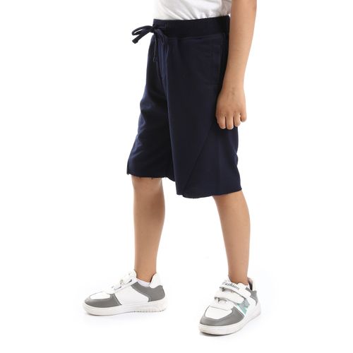 Buy Kady Side Pockets Plain Boys Shorts - Navy Blue in Egypt