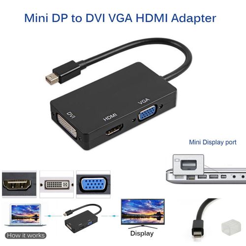 Mini Display Port DP Thunderbolt to HDMI Adapter Cable For Macbook Pro Air  Mac