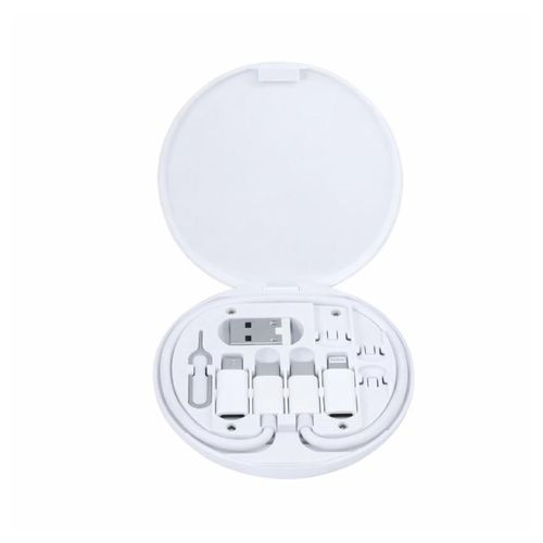 product_image_name-Generic-مجموعة كابل بيانات Data للشحن السريع متعدد الوظائف لأجهزة Apple وAndroid – Type-C ابيض-1