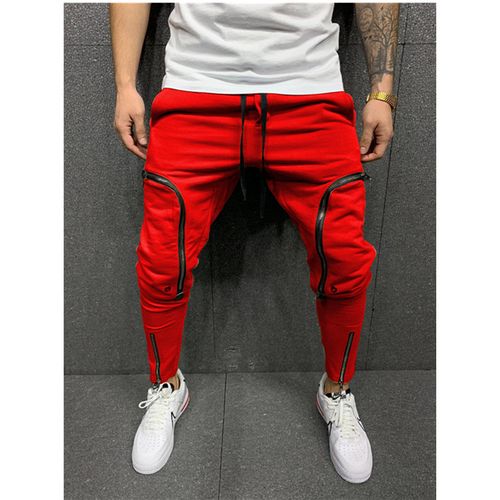 All red sale joggers