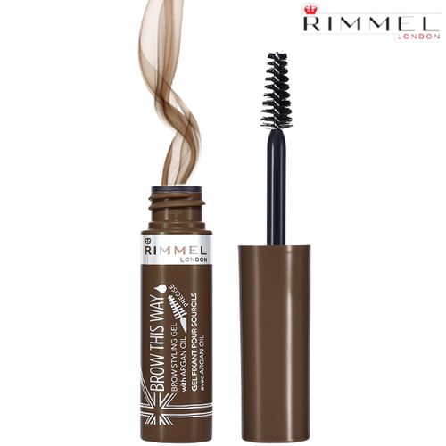 Buy Rimmel Brow This Way Brow Styling Gel With Argan Oil Tames And Sets Brows - 003 Dark Brown in Egypt