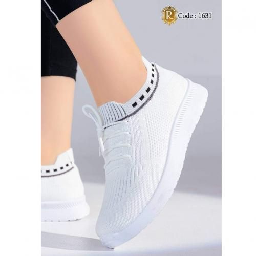 اشتري Women Sock Sneakers - White في مصر