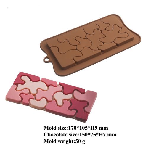 Valentine's Day Rose Flower Chocolate Bar Mold Cake Silicone