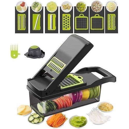 product_image_name-Generic-قطاعة بصل وخضار متعددة الوظائف 16 في 1 مع 8 شفرات، قطاعة جزر وثوم مع حاوية-1