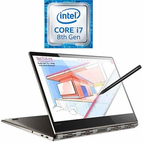 Lenovo Yoga 920 2 في 1 لاب توب - Intel Core I7-8550U - 8 جيجا بايت رام - 256 جيجا بايت SDD - 13.9 بوصة FHD باللمس - Intel مُعالج رسومات - Windows 10 - لوحة مفاتيح إنجليزية