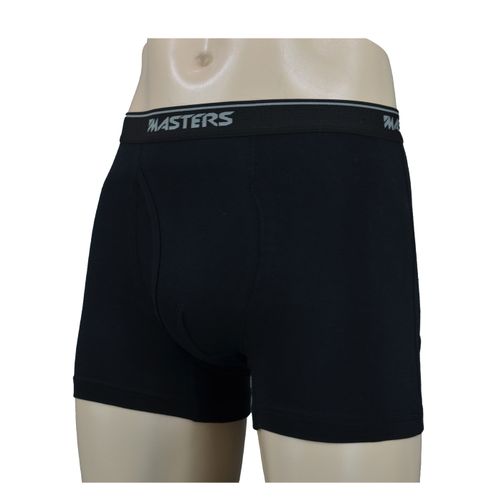 Buy Masters Underwear For Men Classic Boxer Cotton Stretch -Black in Egypt