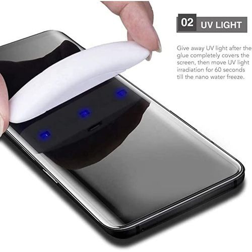 product_image_name-G-Rhino-لاصقة حماية للشاشة 3 دي مع ضوء الاشعه فوق البنفسجيه وصمغ سائل للصق شفاف ريلمي 12 برو بلس / ريلمي 12 برو-4