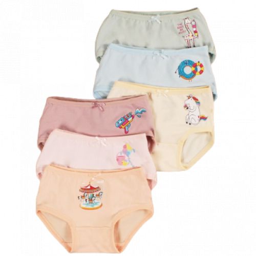Buy Funny Bunny - Set Of (6) Panties Cotton - For Girls in Egypt
