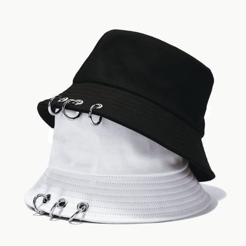 Bucket hat with rings best sale