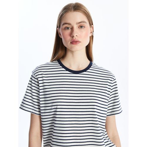 product_image_name-LC Waikiki-Crew Neck Striped Short Sleeve Women's T-Shirt-1