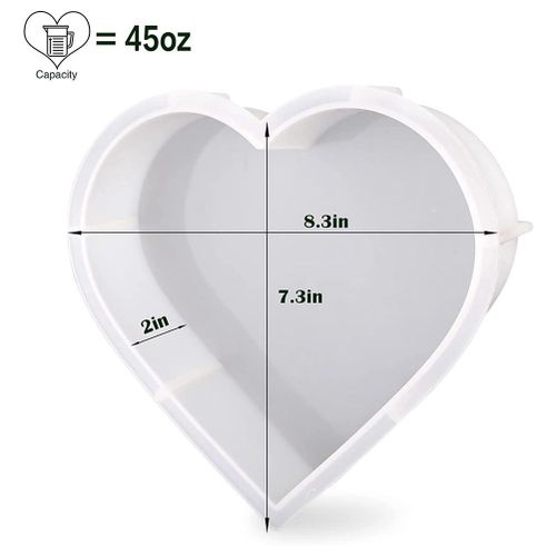 Generic Silicone Molds for Resin, Heart Resin Mold, for @ Best Price Online