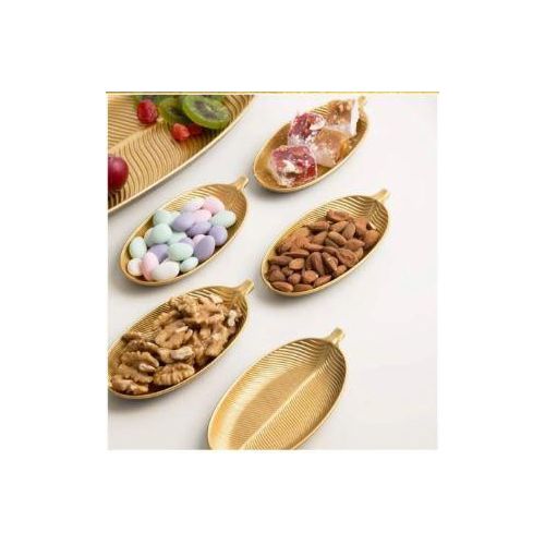 product_image_name-Generic-طقم أطباق على شكل أوراق شجر  الذهبي – لمسة من الرقي على مائدتك-5