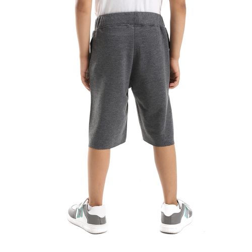 اشتري Kady Side Pockets Boys Shorts - Heather Grey في مصر