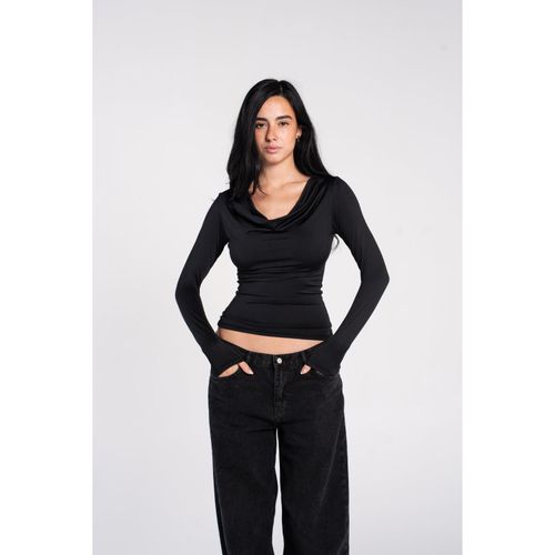 OUTDATED Cowl Neck Long Sleeve - Black