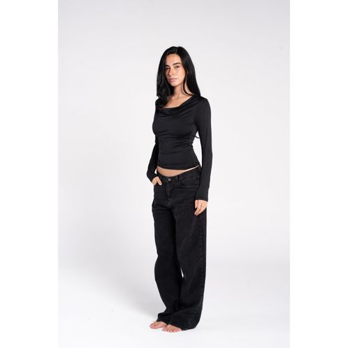 OUTDATED Cowl Neck Long Sleeve - Black - image 3