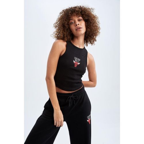 product_image_name-Defacto-Woman Crew Neck Clean Crop Top Athlete - Black-2