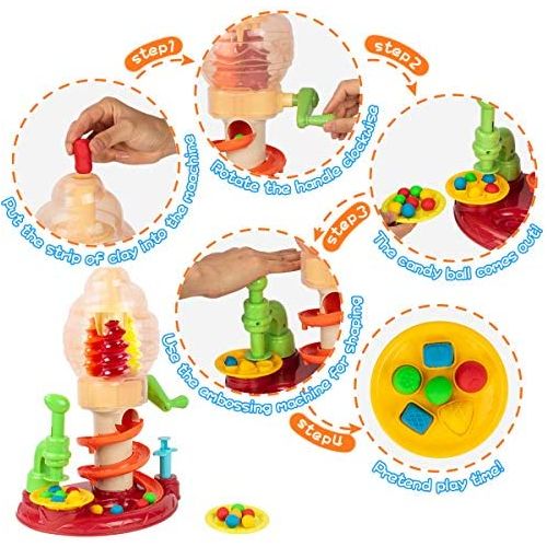 Generic Playdough Set For Kids Toys Playdough Balls Maker Machine