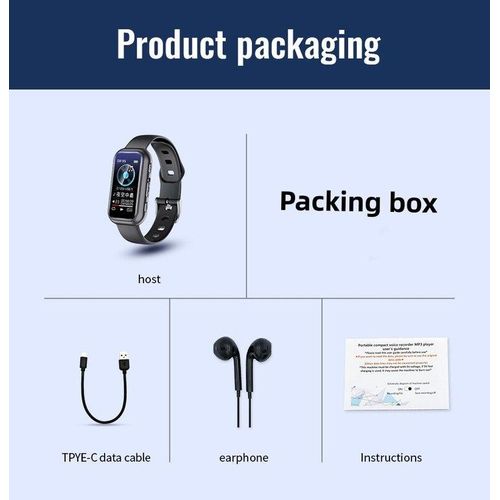Generic Voice Portable Smart Watch Secret MP3 Player One Click Audio Sound Voice Control Eon Record Pen Best Price Online Jumia Egypt