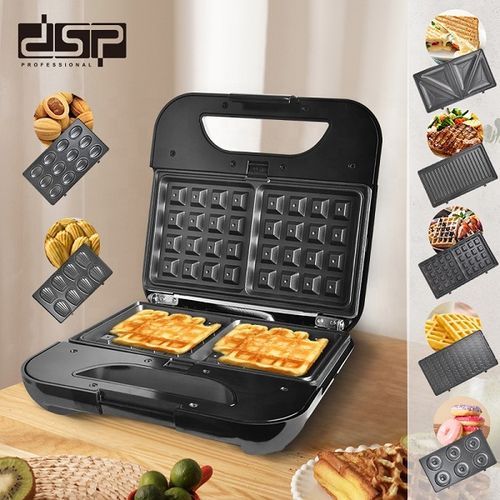 اشتري Dsp Waffle & Sandwich & Donuts Maker 7in1 في مصر