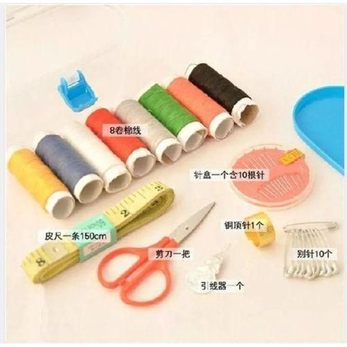 product_image_name-Generic-بكر خيط متعدد الالوان +ابر خياطة ومقص ومتر لوازم الخياطة-3