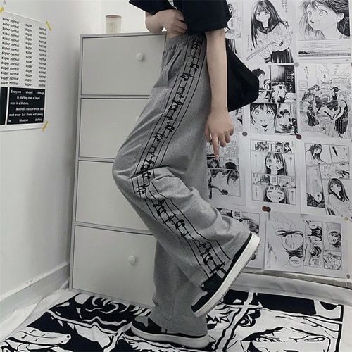 Sexy Capris Casual Solid Y2K Knitted Pants 2021 Summer Female Vintage  Fashion Black Pant High Waist Loose Trousers Women White, Beyondshoping