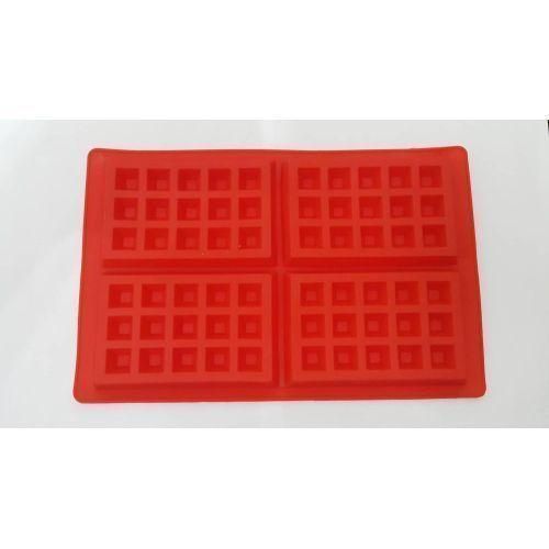 product_image_name-Generic-Rectangle Waffle Silicone Mold-1
