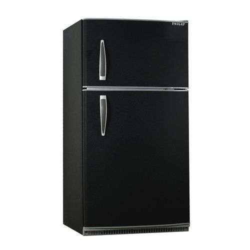 Passap FG390L ثلاجة بفريزر علوي - 14 قدم - أسود