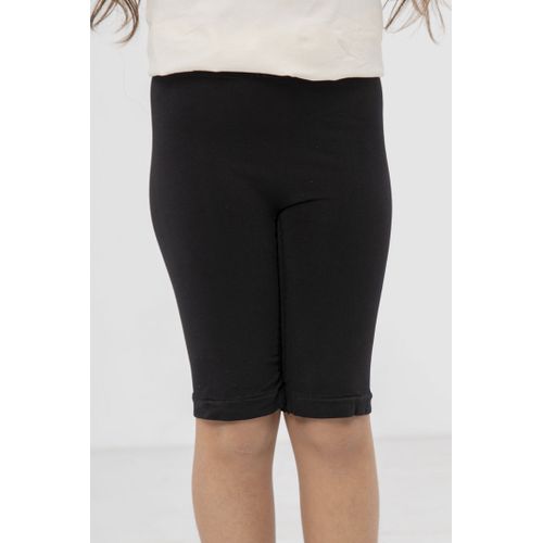 Carina Woman Black Microfiber Sports Short Leggings @ Best Price Online