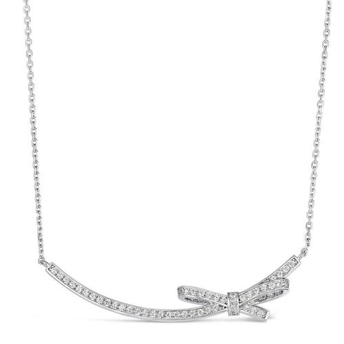 product_image_name-Generic-Elegant Ribbon Bow Necklace - 925 Sterling Silver-4