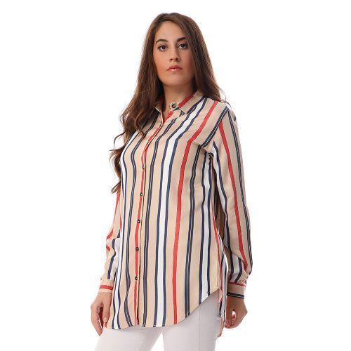 M Sou Long Sleeves Shirt -Beige