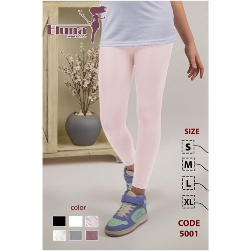 Buy Stretch Opaque Leggings For Girls - PINK in Egypt