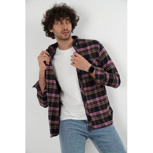 Buy Clever Man Multicolour Woven Top Long Sleeve Shirt in Egypt